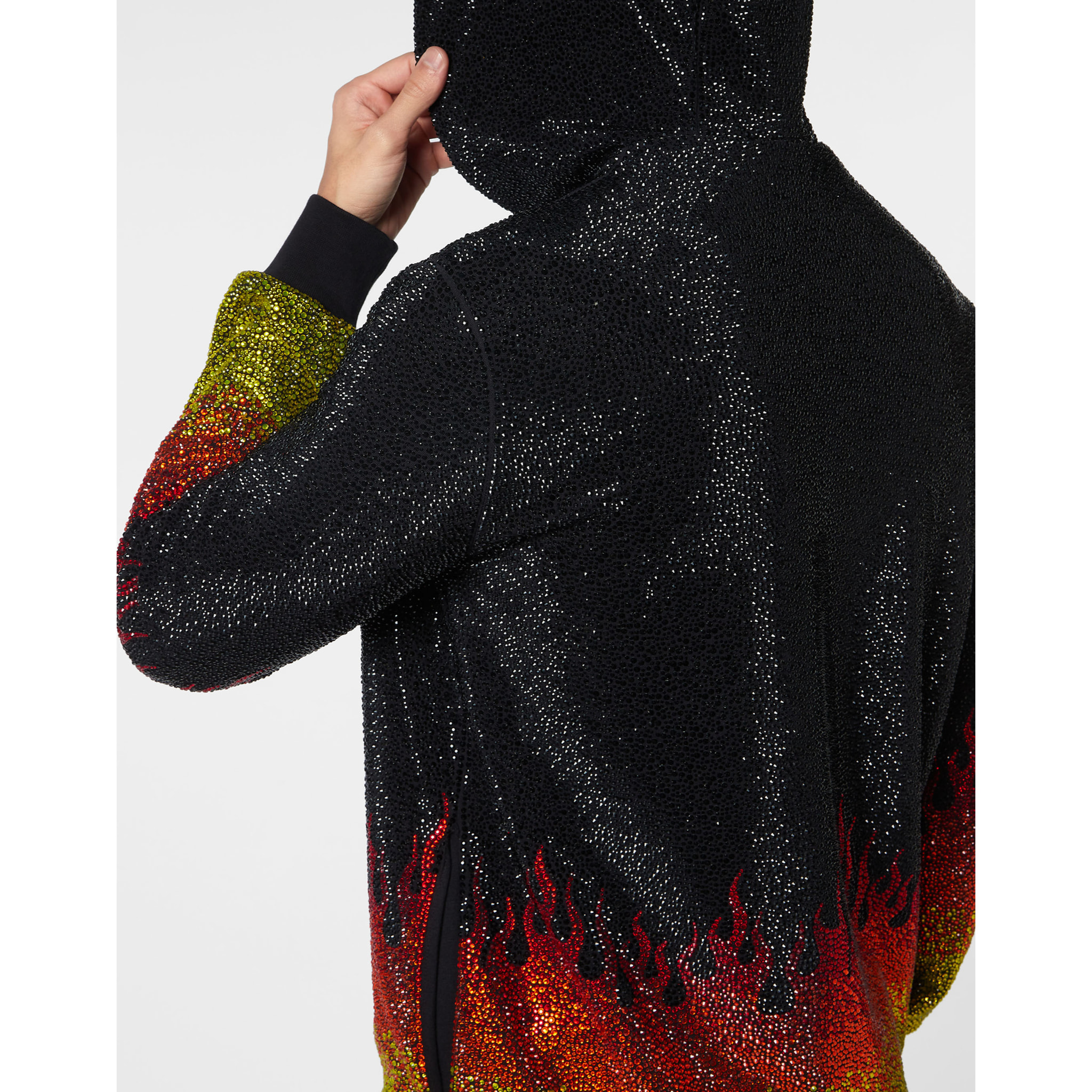 PHILIPP PLEIN Tuta: Felpa con cappuccio e pantaloni FLAME