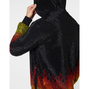 PHILIPP PLEIN Tuta: Felpa con cappuccio e pantaloni FLAME