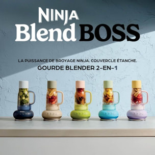 Blender NINJA BlendBoss bleu DB351 portable sans fil, 0,8 L