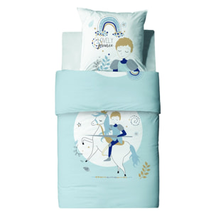 Parure housse de couette 100% coton classique 47fils lovely prince