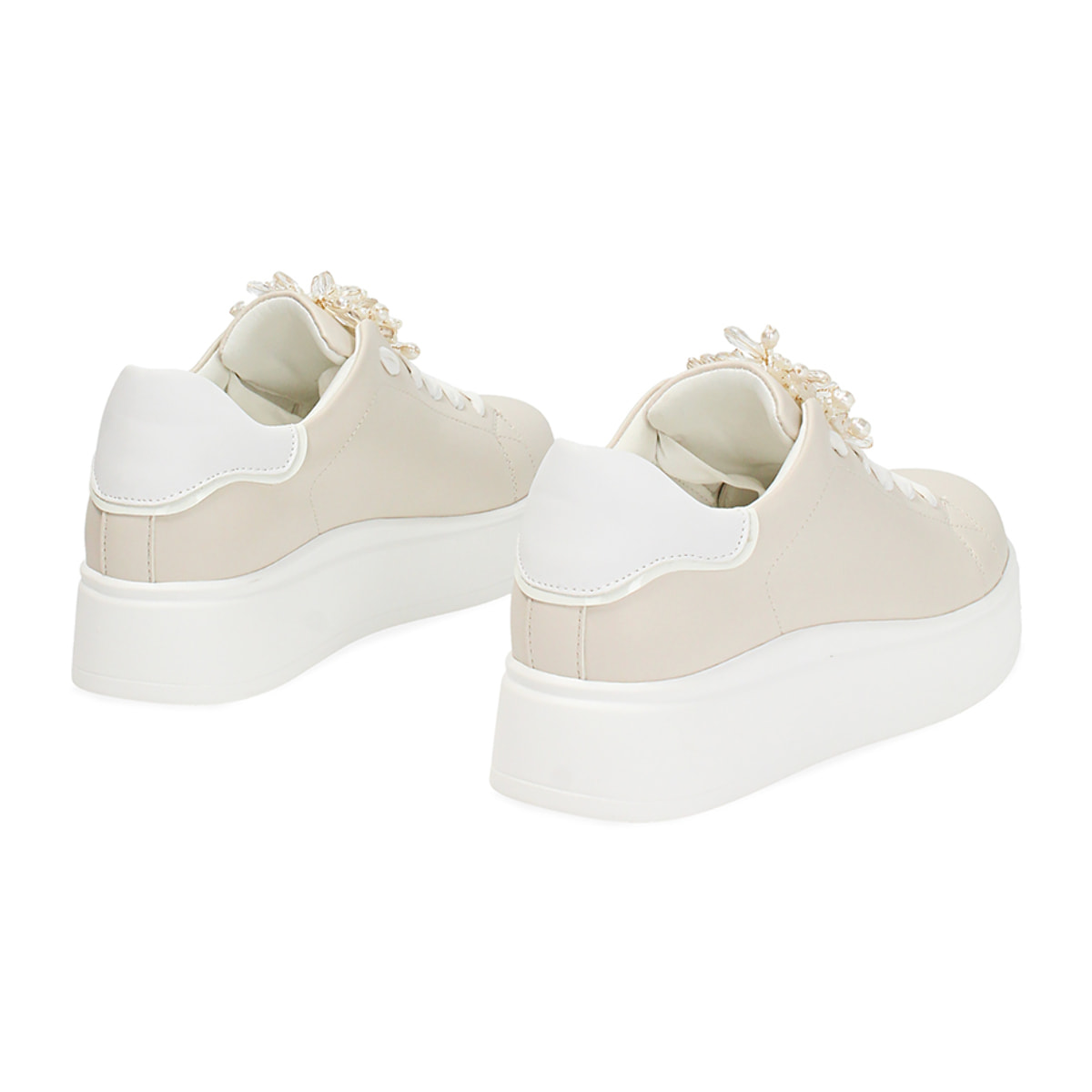 Sneakers donna beige