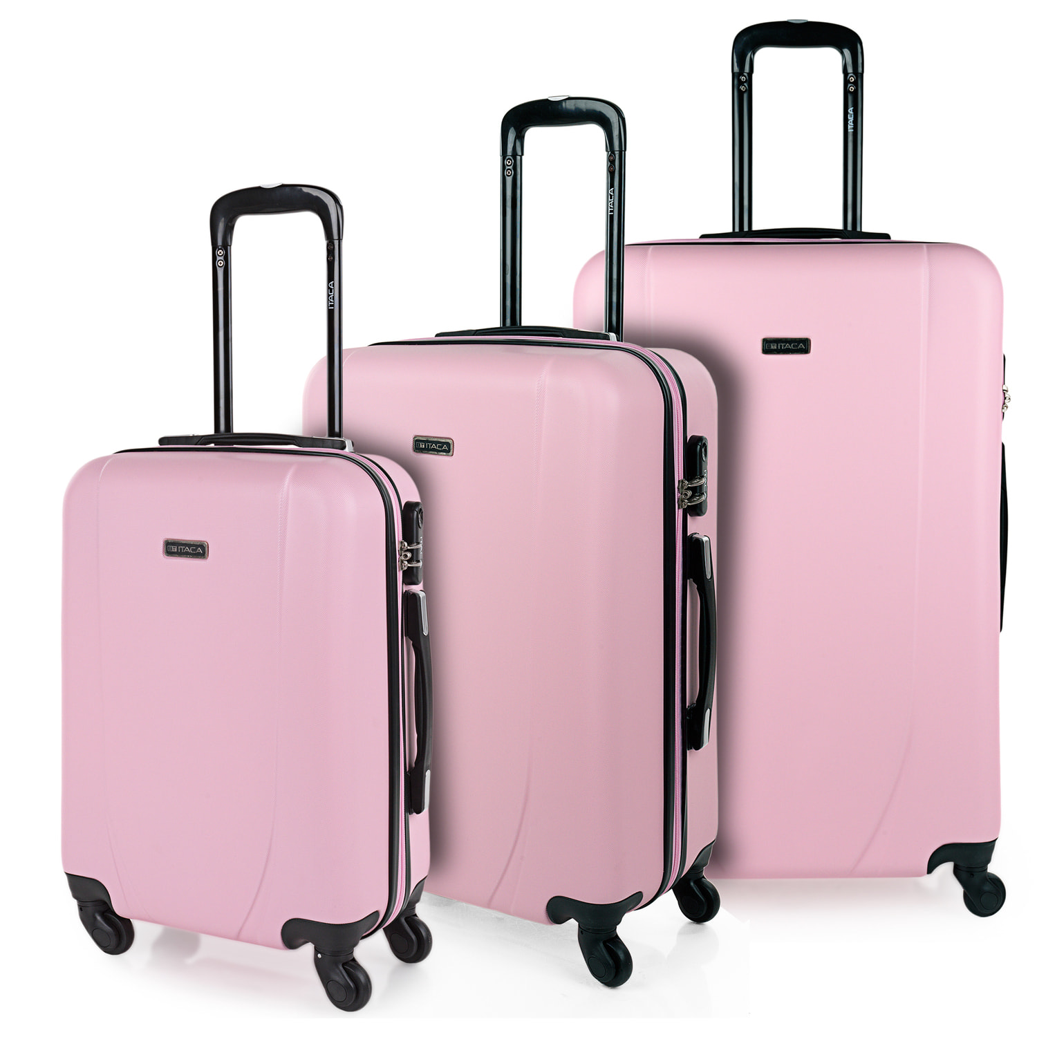 Maleta Itaca Tiber Set De 3 Unidades Rosa