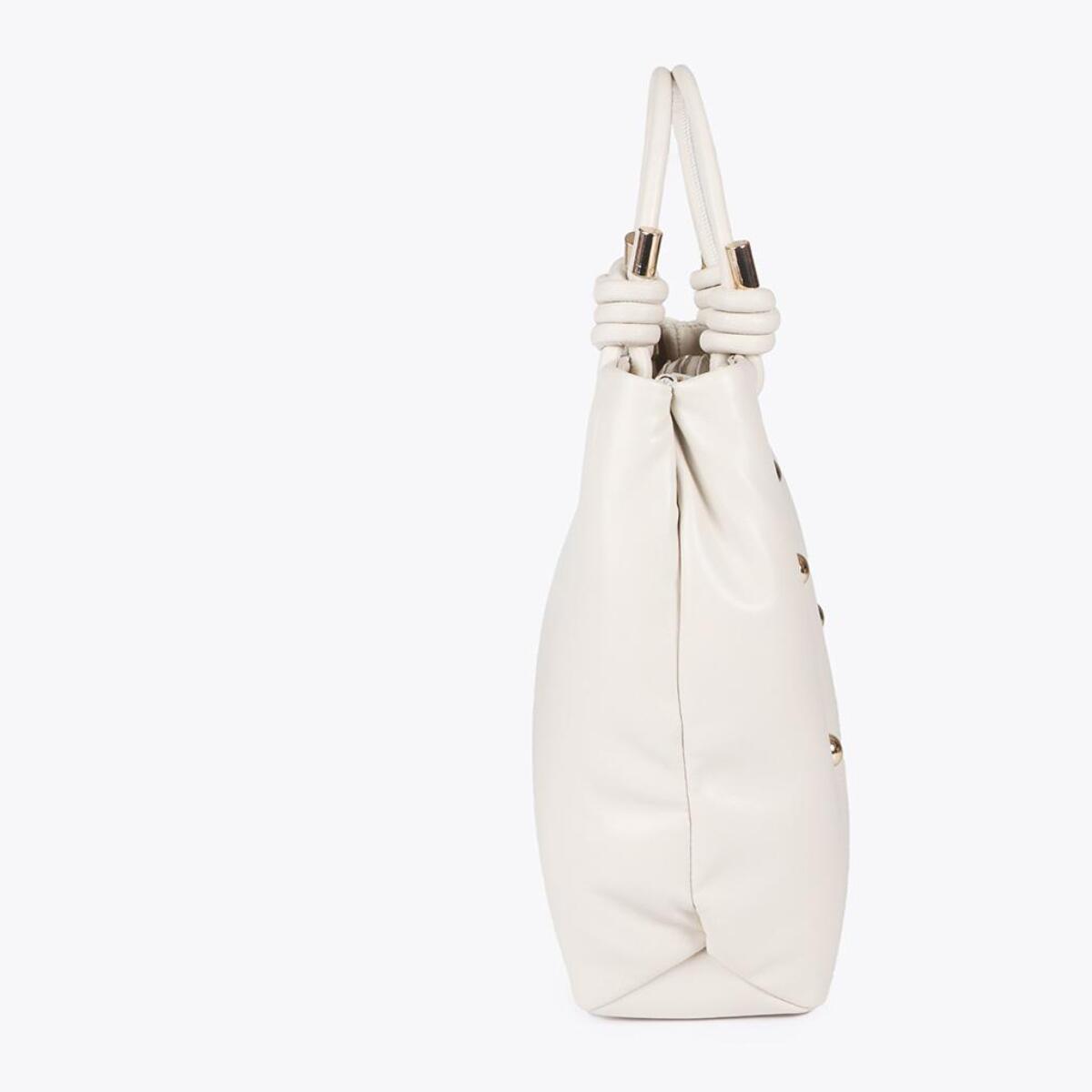 Borsa XL Imbottita Effetto Pelle con Borchie