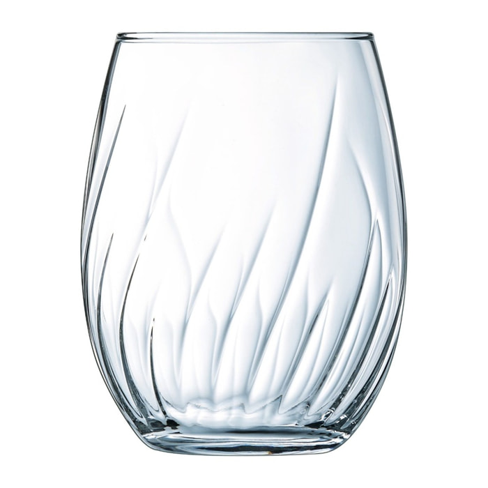 8 verres à eau 36 cl Swirly - Cristal d'Arques