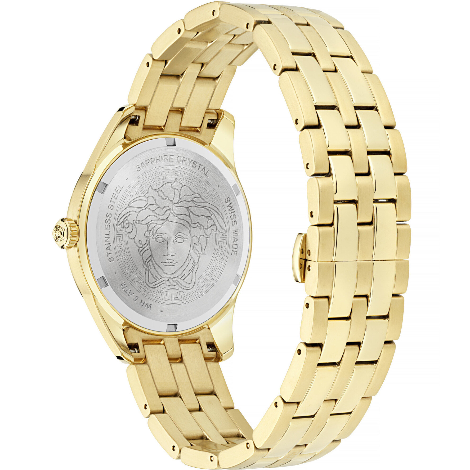 Versace Reloj Analógico De Cuarzo. Greca Time Gmt