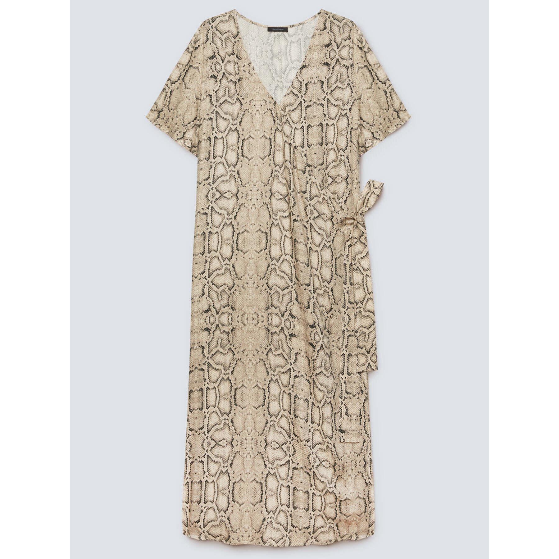 Fiorella Rubino - Vestito lungo animalier - Beige