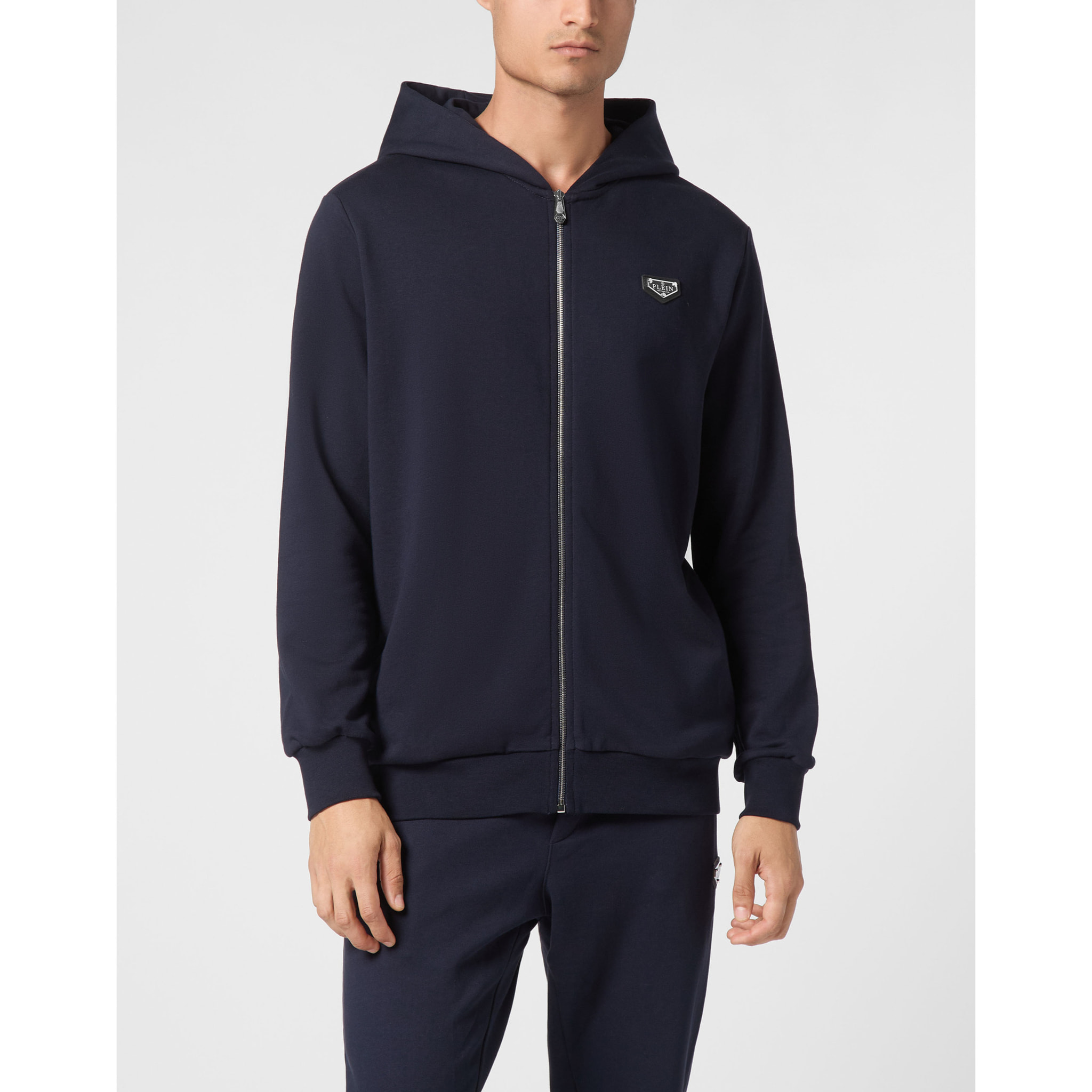 PHILIPP PLEIN Hooded Sweatjacket ICONIC PLEIN