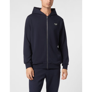 PHILIPP PLEIN Hooded Sweatjacket ICONIC PLEIN