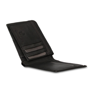 Portafoglio uomo vera pelle - Modello Umbria Nova - Casual - 12.0 x 10.0 x 2.5 cm