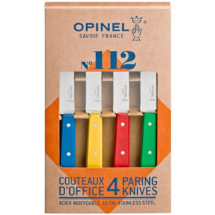 Set de couteaux OPINEL 4 couteaux d'office No112