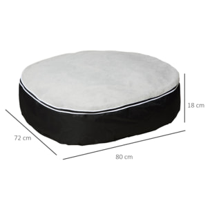 Cama para Perros Lavable con Funda Desenfundable Tela Oxford y Felpa 80x72x18 cm