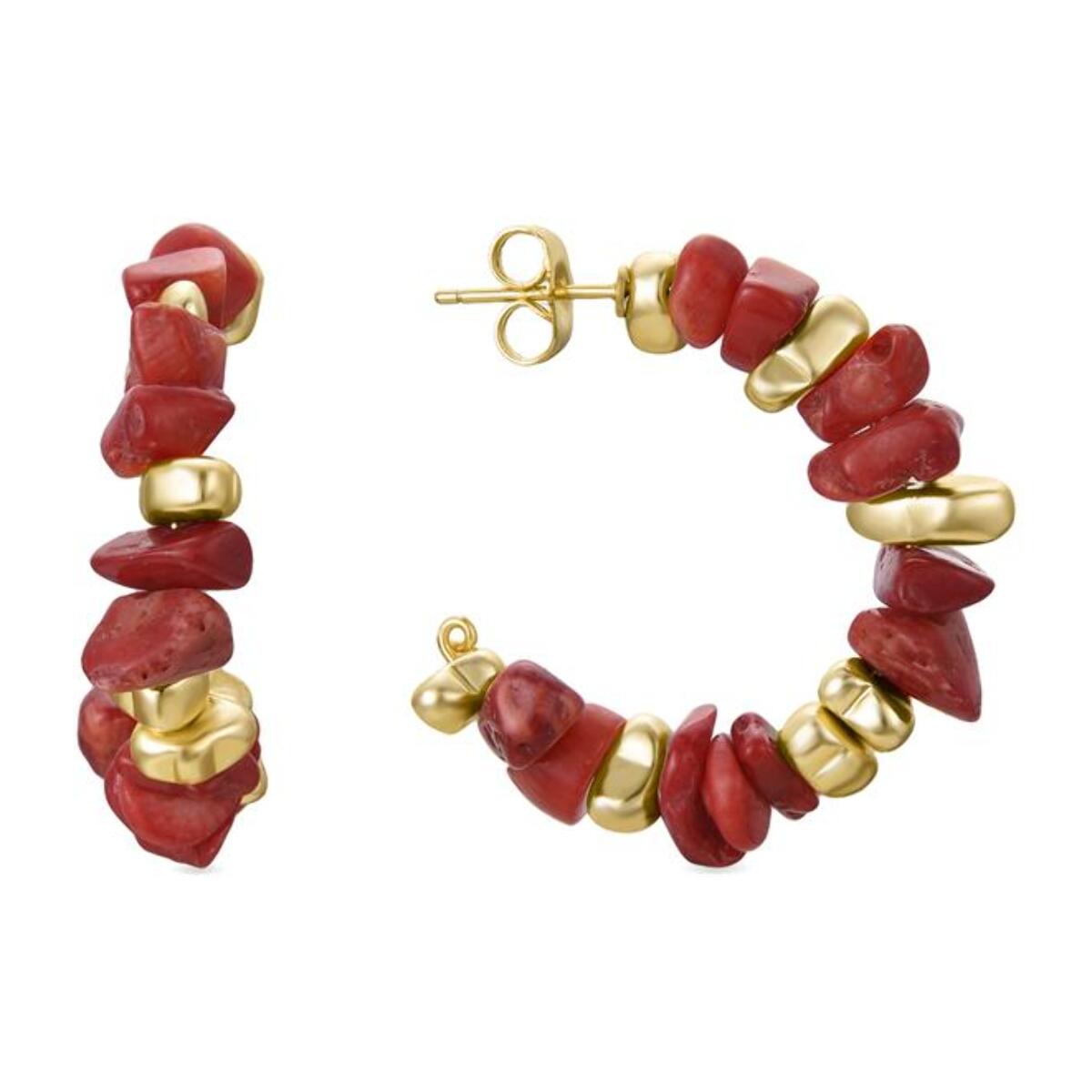 Pendientes Lux by Lux acabadoss en oro amarillo de 18k