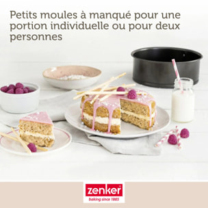 Lot de 2 mini moules à manqué à charnière Zenker Special Mini