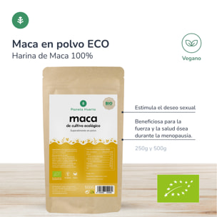 PLANETA HUERTO | Maca Negra BIO  150 Cápsulas - Potente Estimulante para Energía y Salud Hormonal