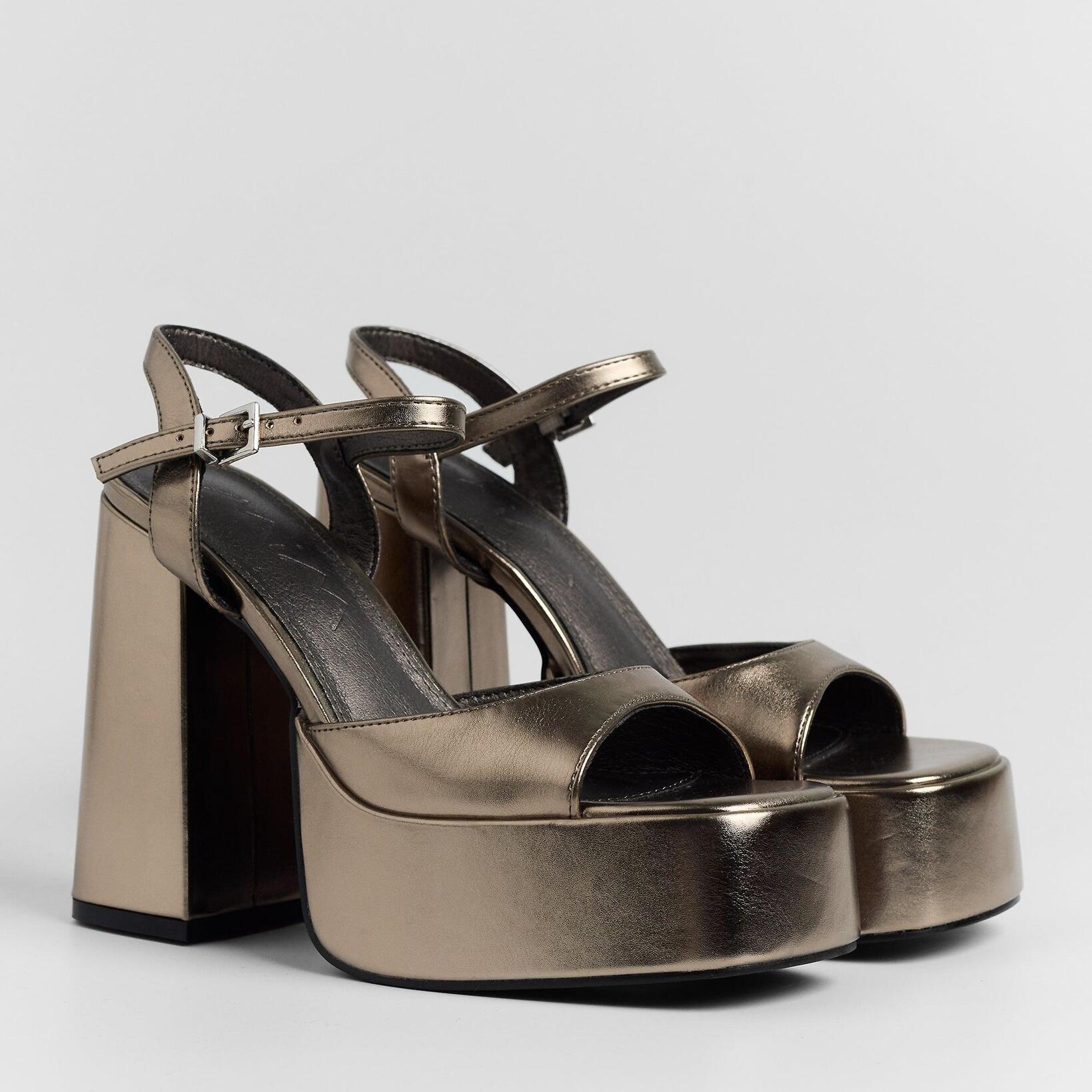 Sandalias de tacón - Dominic Metalizado - 13 cm