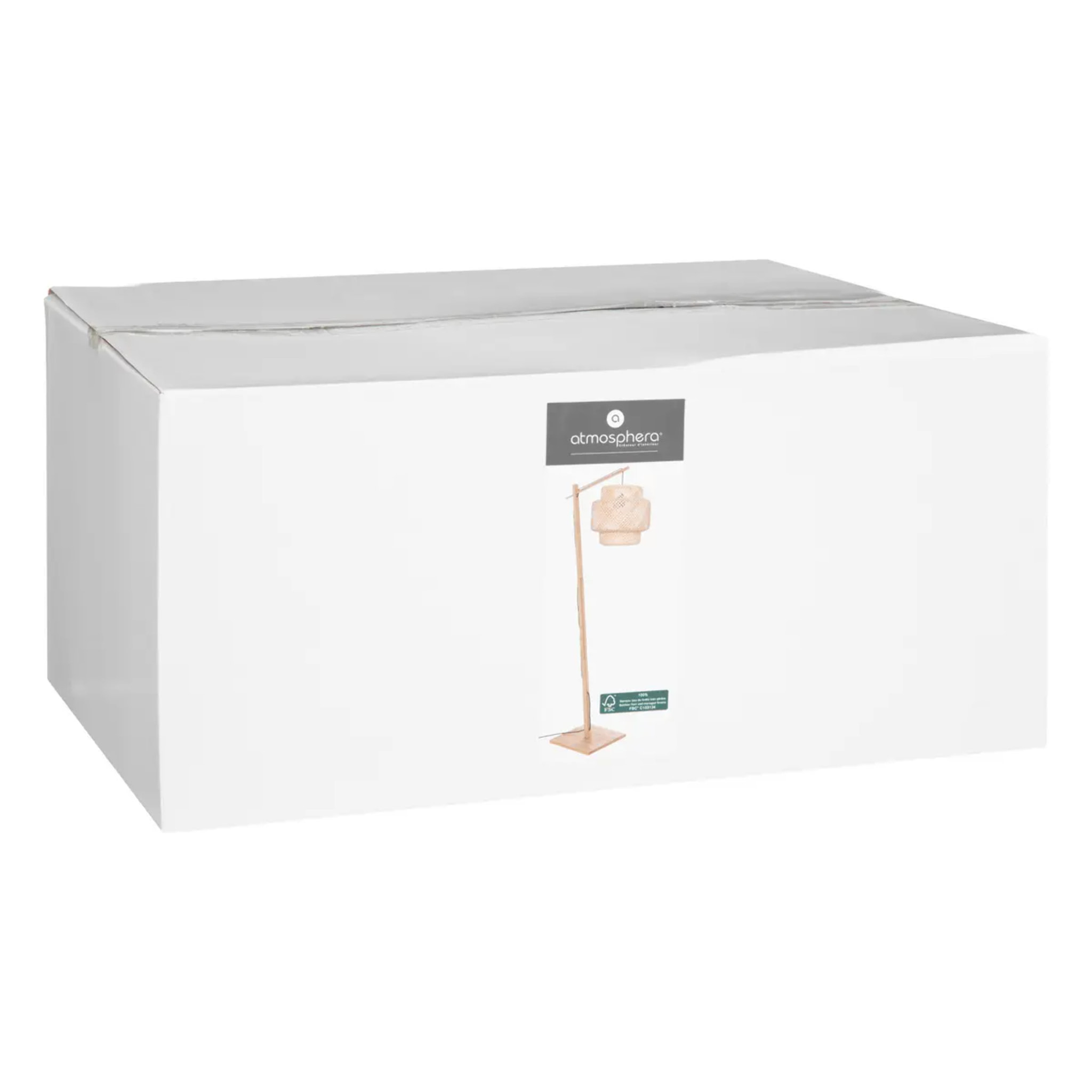 Lampadaire "Liby" bambou H173cm