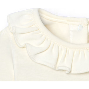 Body bebé manga corta cuello volante