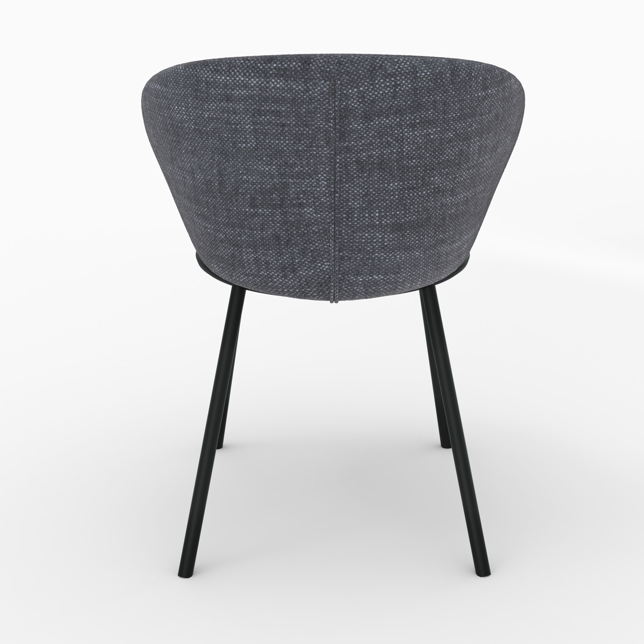 Chaise en tissu gris - Angèle