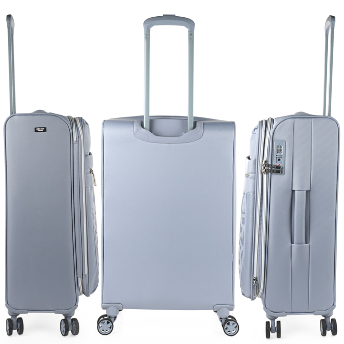 Maleta Eva Grande Dkny Dkny-624 After Hours Storm Grey Logo Print