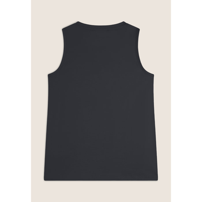 Canotta Regular Fit con Apertura Laterale