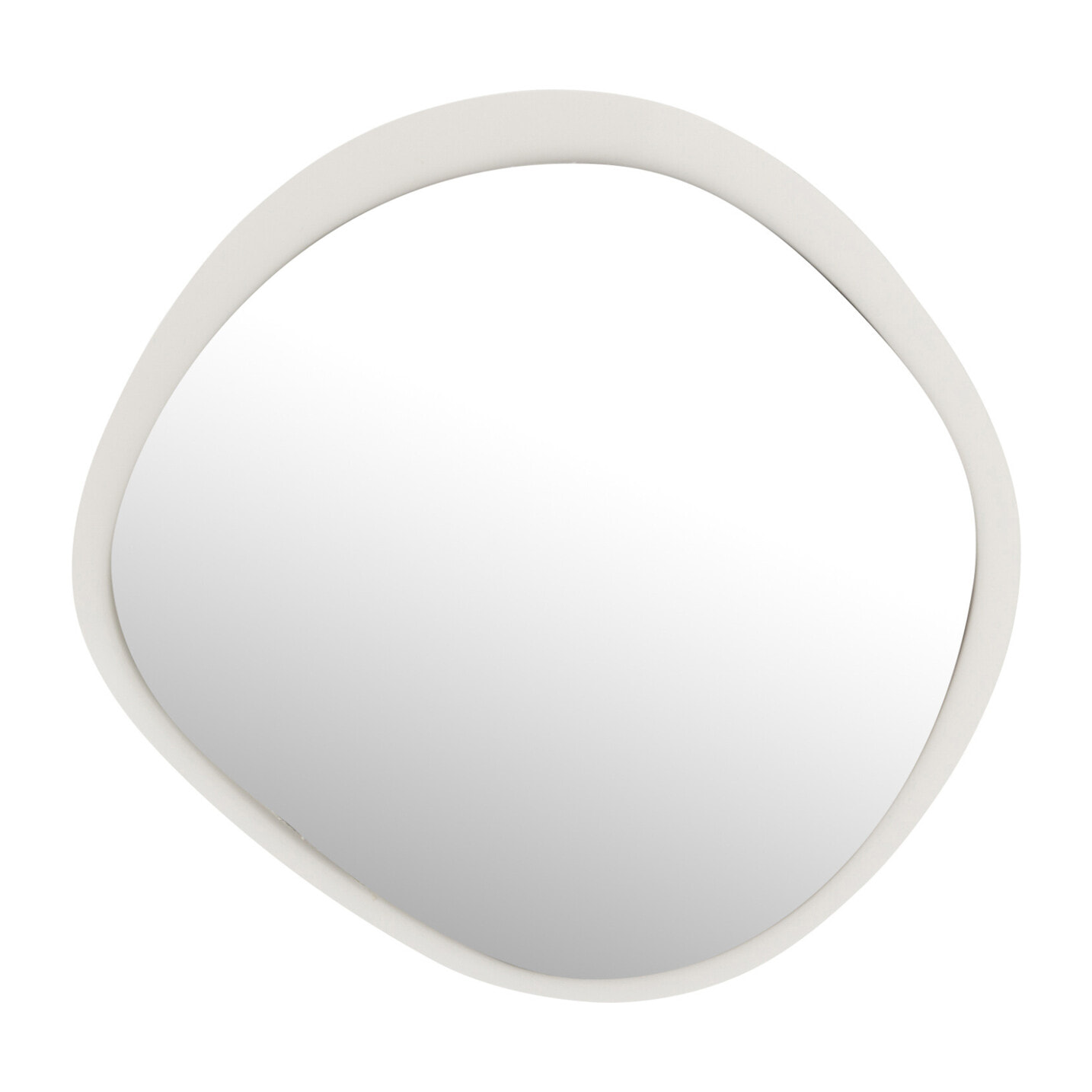 J-Line miroir mural - métal/verre - blanc - small - Ø 60.5 cm