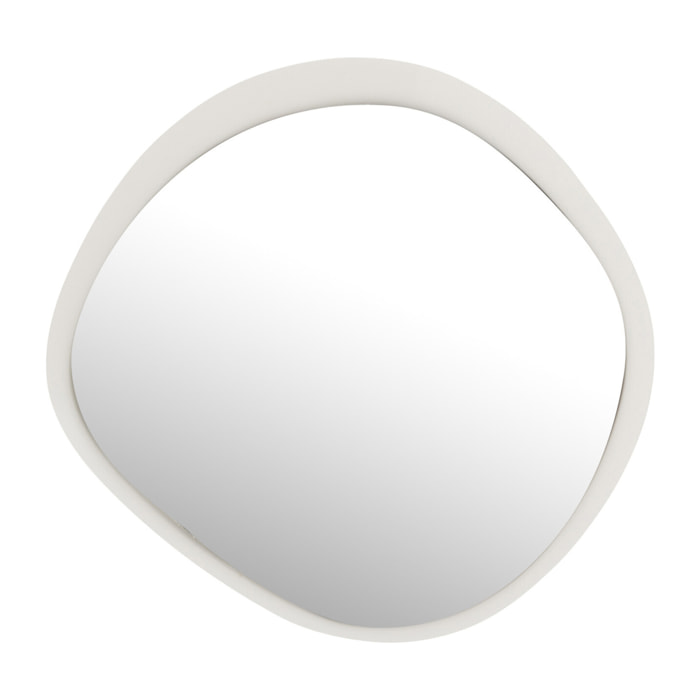 J-Line miroir mural - métal/verre - blanc - small - Ø 60.5 cm