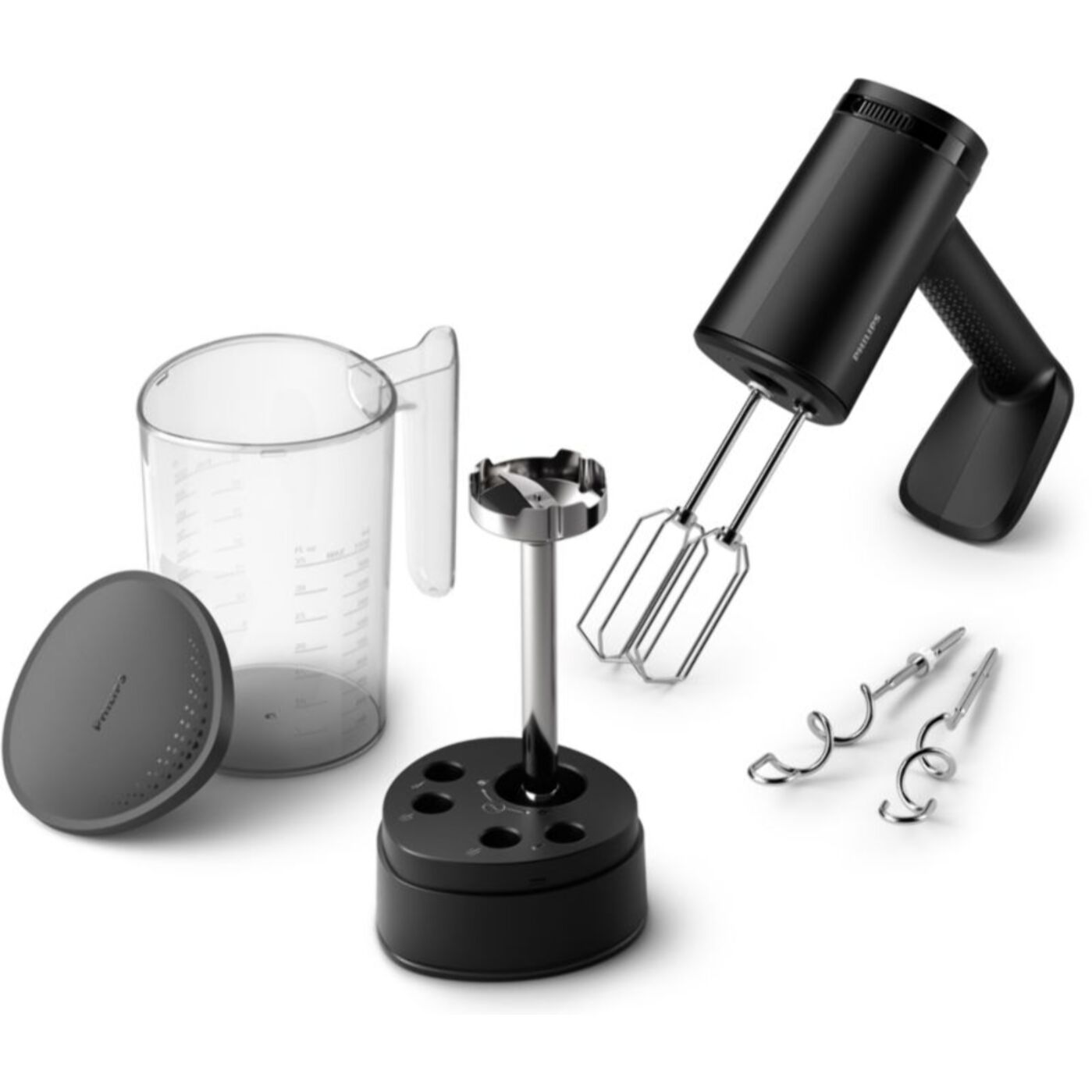 Batteur PHILIPS HR3781/10 batteur électrique Série 5000 2-en-1 noir, écran LED, 500W