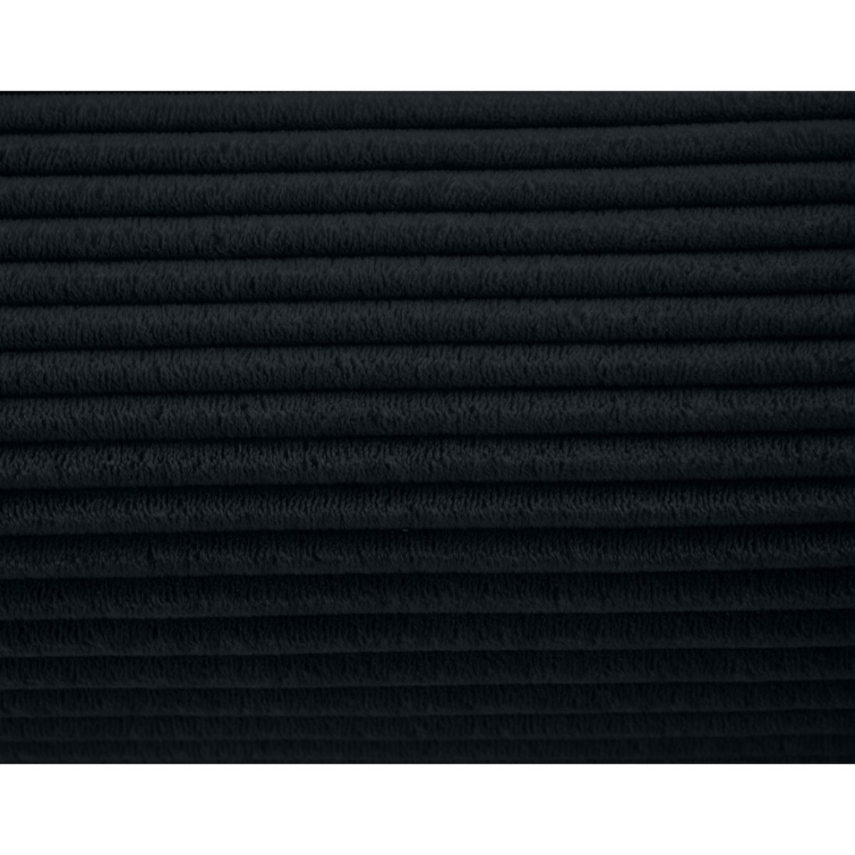 Onyx - lit coffre - 140x190 cm - en velours côtelé - sommier inclus - Noir