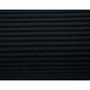 Onyx - lit coffre - 140x190 cm - en velours côtelé - sommier inclus - Noir