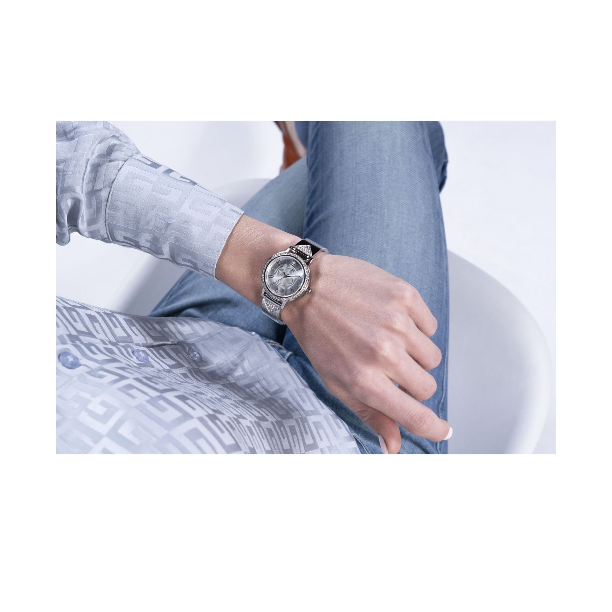 Guess Orologio Analogico Al Quarzo Gd Tri Luxe