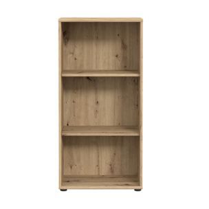 Étagère H. 111 x L. 54 cm décor chêne artisan avec 2 étagères - MIA