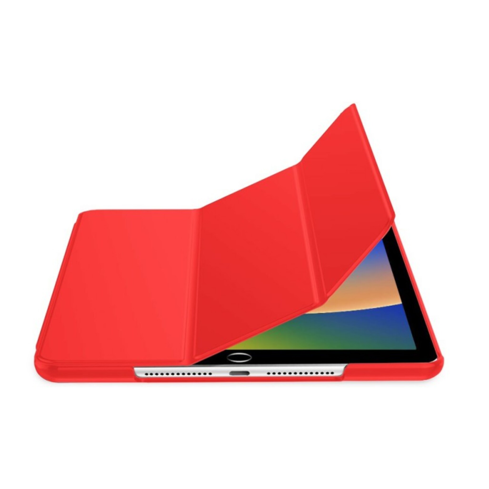 Etui Smart Cover iPad 10.2 Pouces (2019/2020/2021) Rouge à rabat avec support