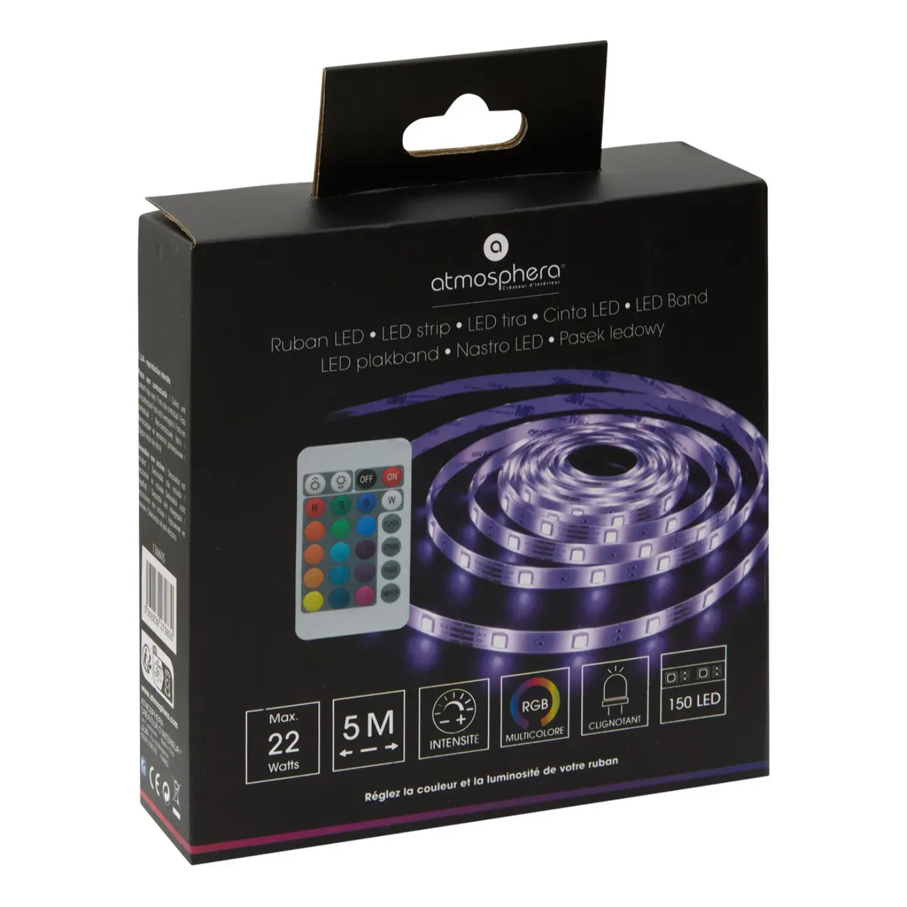 Ruban LED multicolore L500cm