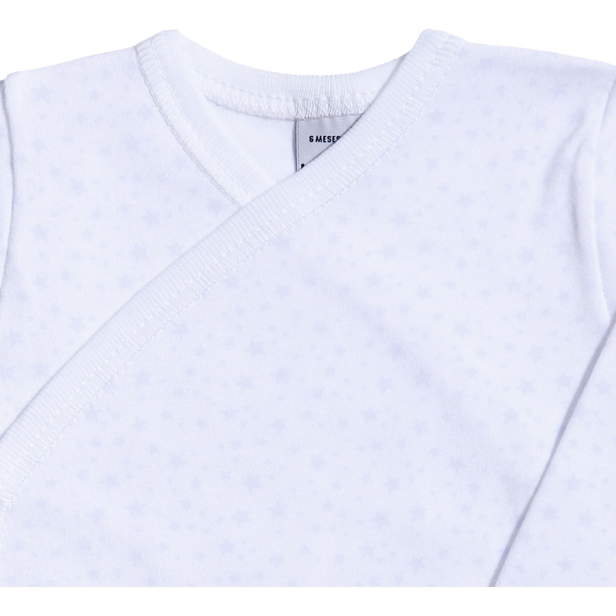 Body bebé manga larga cuello estrellitas