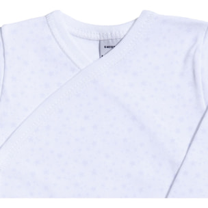 Body bebé manga larga cuello estrellitas