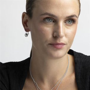 Pendientes Lux by Lux acabados en Rodio