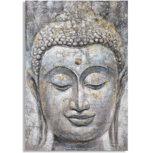 DIPINTO SU TELA FACE BUDDHA LIGHT -A- CHARME 1921 MULTICOLORE