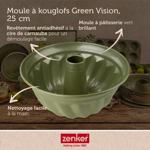 Moule à kouglof 25 cm Zenker Green Vision