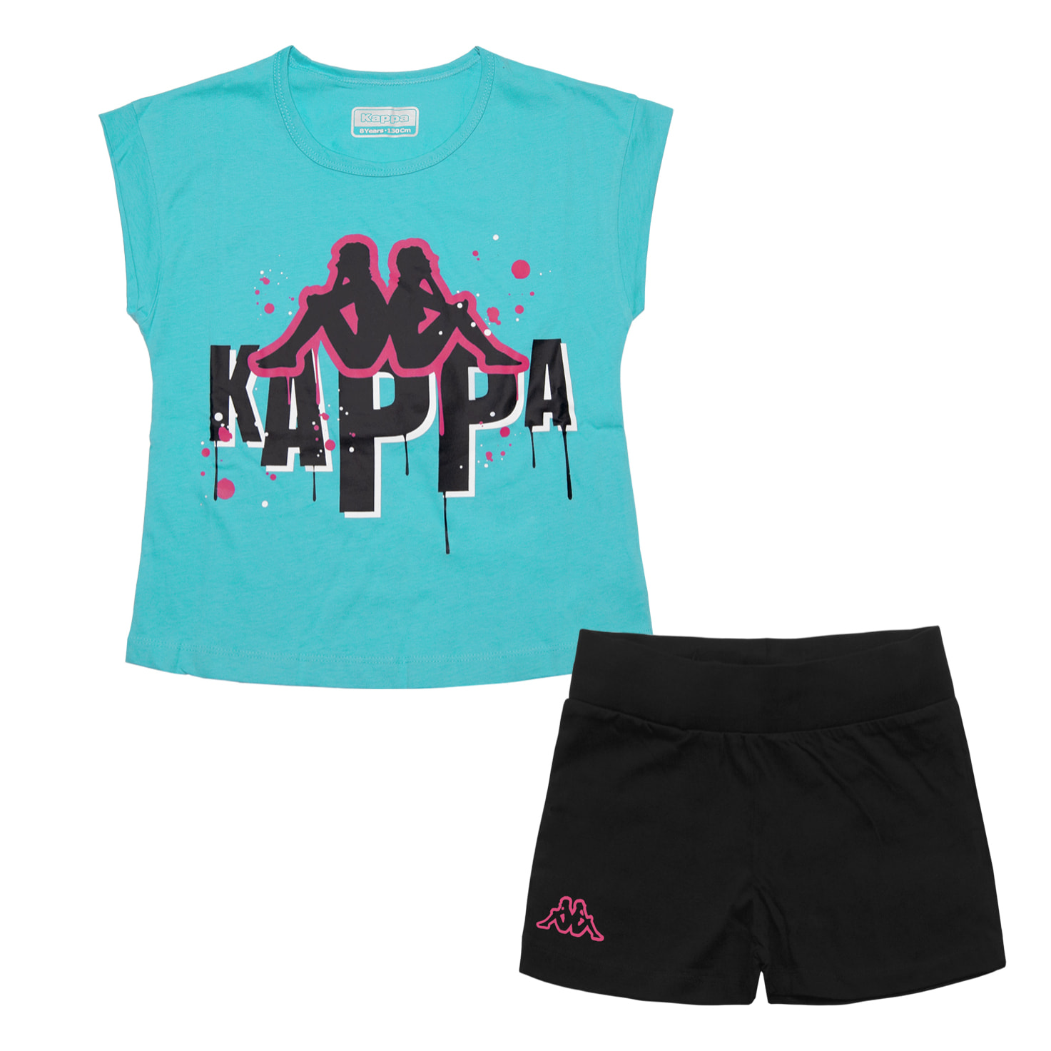 Completo Corto Bimba Ragazza KAPPA Cotone