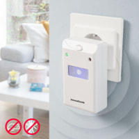 Pacchetto di 2 repellenti ultrasuoni per insetti con LED KL - bianco - 6,5x9,8x6 cm