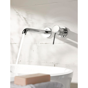 Mitigeur monocommande 2 trous lavabo Essence, Taille M, chromé