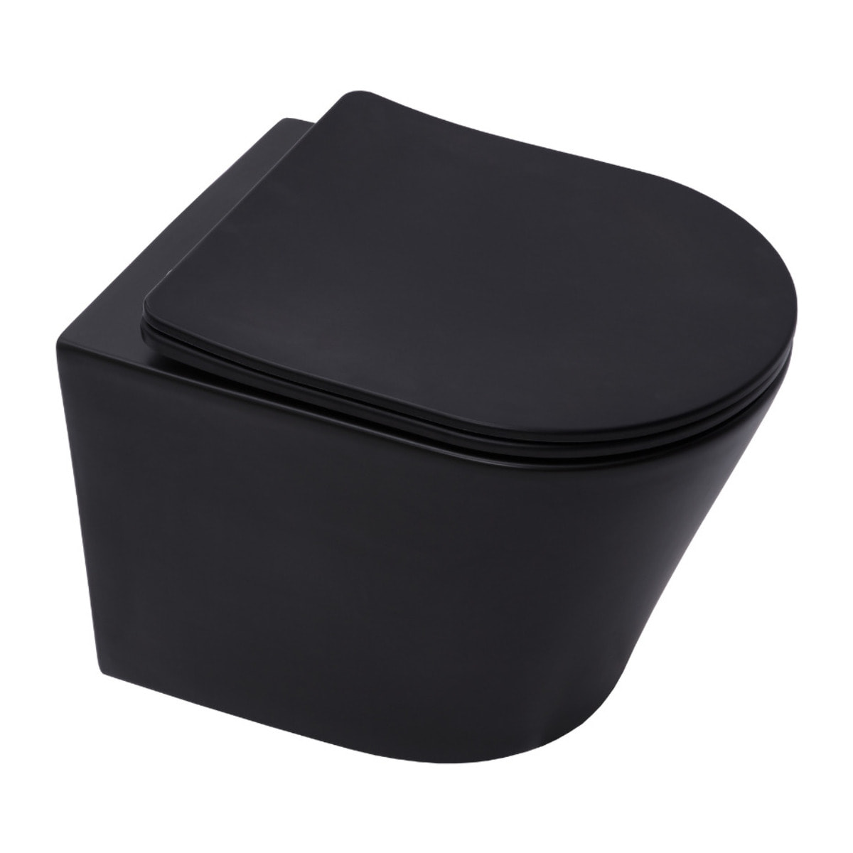 Pack WC bati-support Geberit + WC sans bride Swiss Aqua Technologies  + abattant SoftClose + plaque noire (BLINFIGEB7)