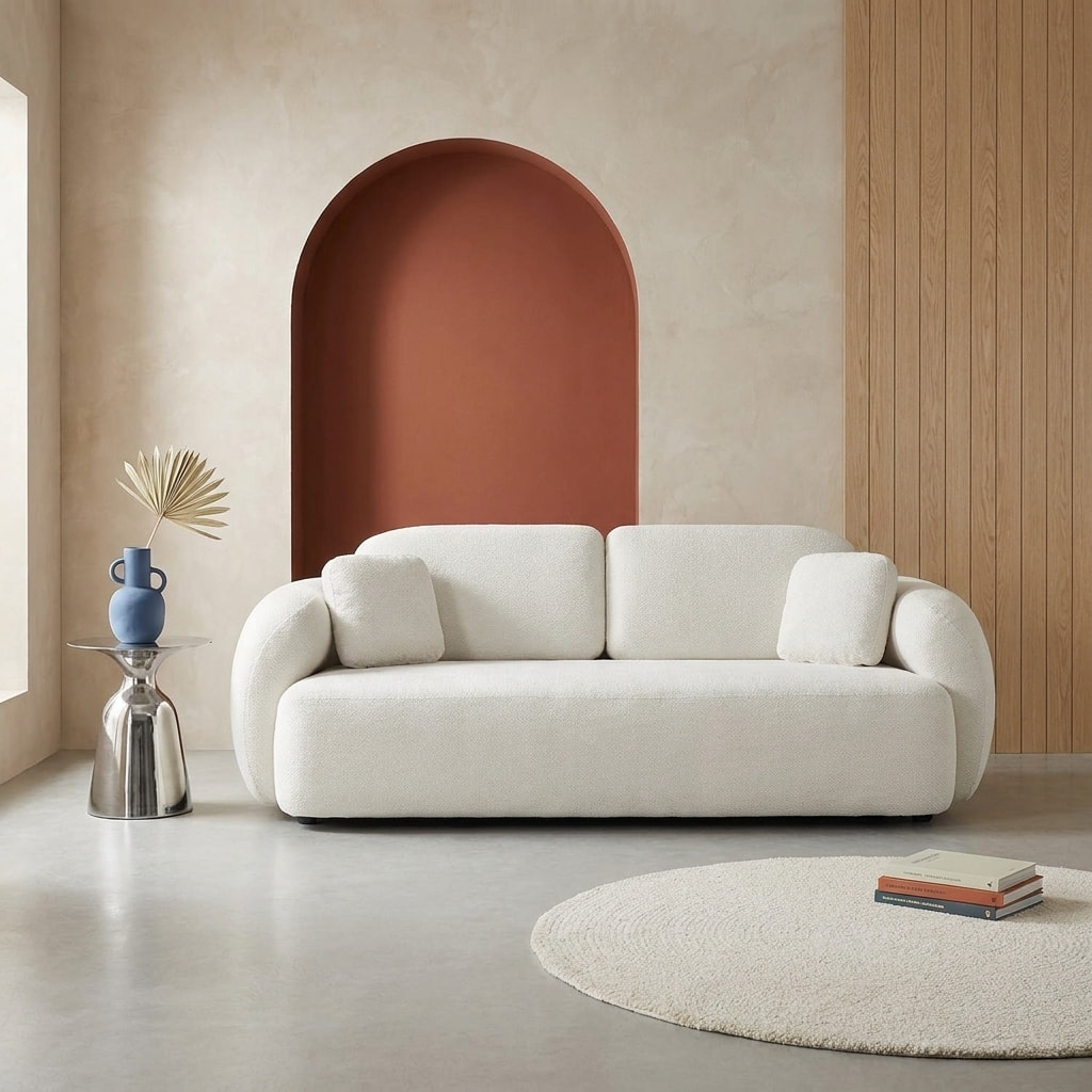 Canapé 3 places tissu chenille  CLOUD