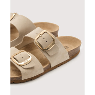 Sandalia Bio Piel Arena - Emerald