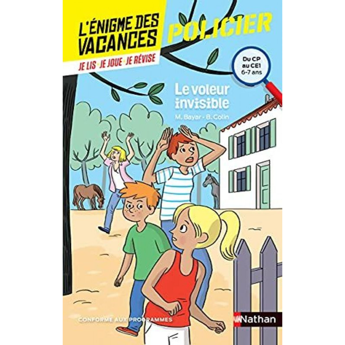 Bayar, Michèle | L'énigme de vacances - Le voleur invisible - Un roman-jeu pour réviser les principales notions du programme - CP vers CE1 - 6/7 ans: Du CP au CE1 | Livre d'occasion
