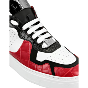 PHILIPP PLEIN Low-Top Sneakers SILVER SURFER