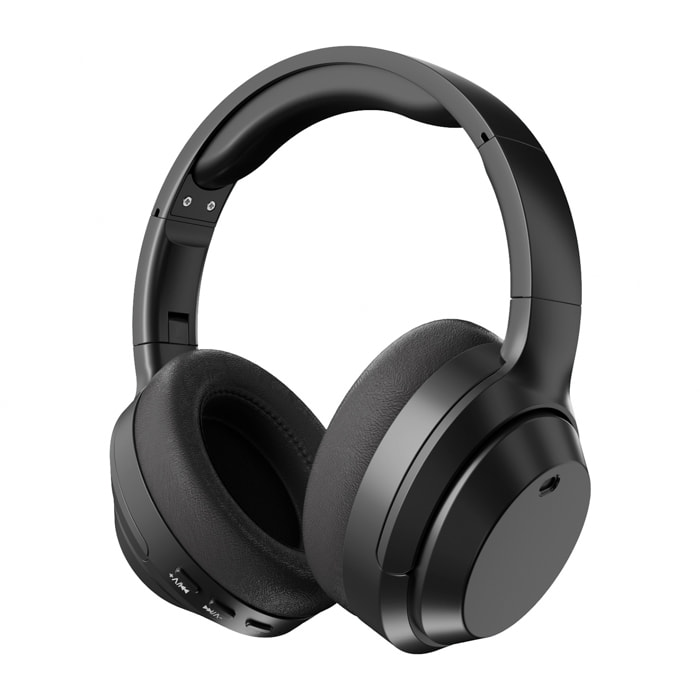 Cuffie VJ375 Bluetooth 5.3 con cancellazione attiva del rumore ANC. Modalità musica e modalità gioco. Mani libere.