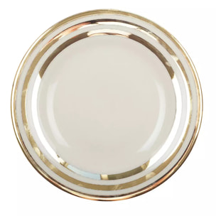 Assiette creuse triple filet or 23cm
