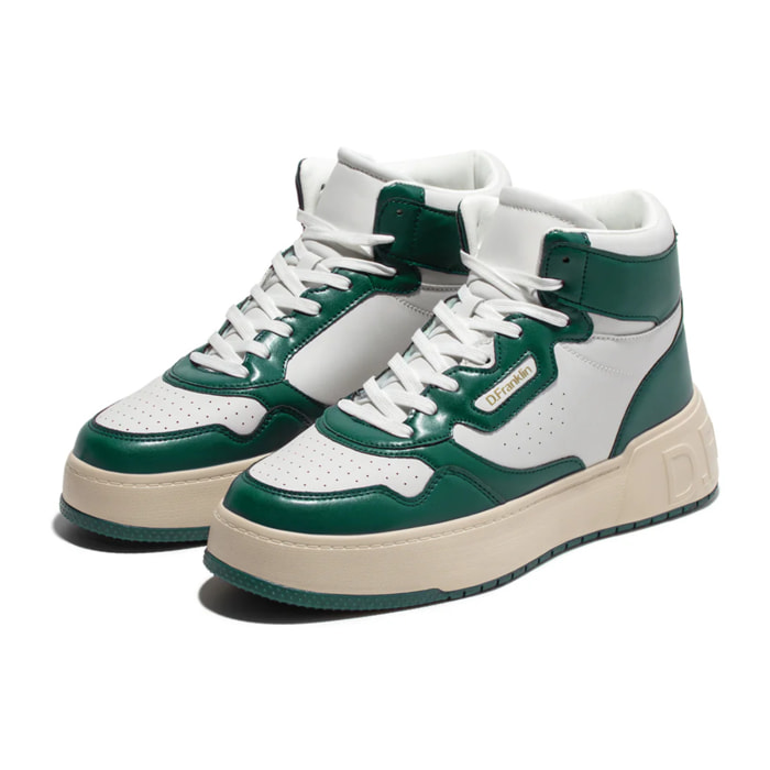 Zapatillas Altas Abotinadas Unisex High Court Basic Green / Green D.Franklin