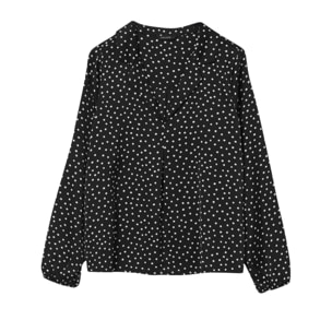 Blusa in raso a pois